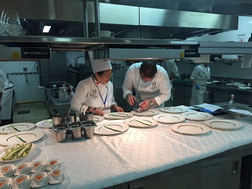 Preparing meals for APEC's delegates